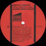 LP - Hanns Ernst Jäger - Bertolt Brecht Songs Gedichte Prosa