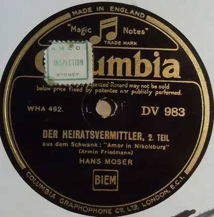 Hans Moser - Der Heiratsvermittler