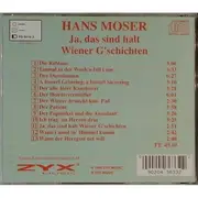 CD - Hans Moser - Ja, Das Sind Halt Wiener G'schichten