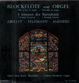 Georg Friedrich Händel - Blockflöte und Orgel 4 Sonaten der Barrockzeit