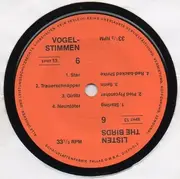 7inch Vinyl Single - Hans A. Traber - Listen The Birds 6 = So Singen Die Vögel 6