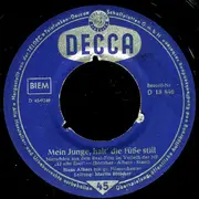 7inch Vinyl Single - Hans Albers - Es Ist Egal / Mein Junge, Halt' Die Füsse Still - Company Sleeve