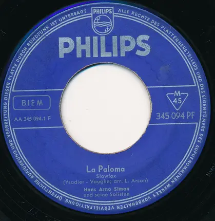 Hans Arno Simon - La Paloma