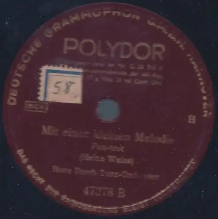 Hans Busch Tanz-Orchester - Kleine Mitsu / Mit Einer Kleinen Melodie