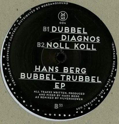 Hans Berg - Bubbel Trubbel EP