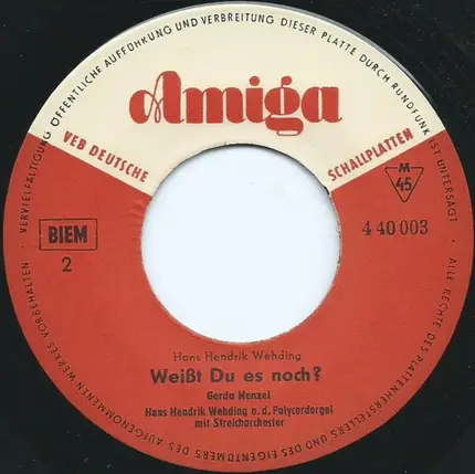 Hans-Hendrik Wehding , Gerda Menzel - Zwischenspiel A. D. Ballett "Der Goldene Pavillon"