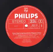 LP - Hans Hopf , Wiener Symphoniker , Rudolf Moralt - Hans Hopf Singt Berühmte Wagner-Arien