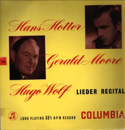 Hans Hotter / Gerald Moore / Hugo Wolf - Hugo Wolf Lieder Recital