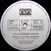 LP - Hans-Jürgen Möhring / Karl-Bernhard Sebon / Kölner Kammerorchester / Helmut Müller-Brühl - Franz An - Die Flöte - Meisterhaft Gespielt: Konzert D-dur Für Flöte Und Orchester / Konzert D-dur Für Flöte Und Orchester