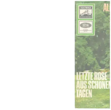 Hans Jürgen Wenger - Alles Liegt In Deiner Hand / Letzte Rose Aus Schönen Tagen