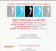 Double CD - Beethoven , Schubert , Brahms - Hans Knappertsbusch conducts great symphonies & overtures - Mono, Fatbox