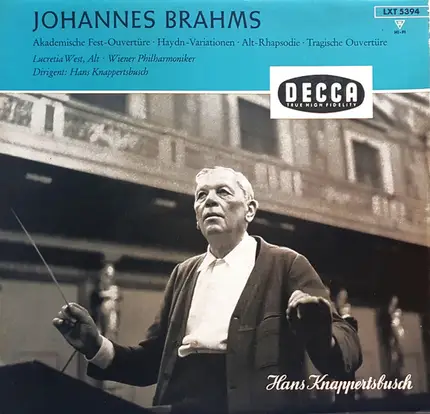 Brahms - Akademische Fest-Ouvertüre - Haydn-Variationen - Alt Rhapsodie - Tragische Ouvertüre