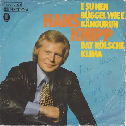 Hans Knipp - E Su Nen Büggel Wie E Känguruh