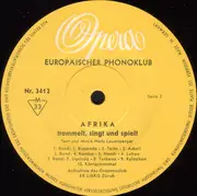 10'' - Hans Leuenberger - Afrika Trommelt, Singt Und Spielt