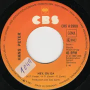 7inch Vinyl Single - Hans Peter - Hey, Du Da