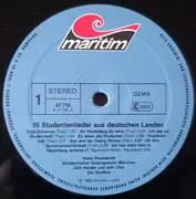 LP - Hans Roseneckh , Akademischer Gesangverein München , Jörn-Harder-Chor , Studiker - 16 Studentenlieder Aus Deutschen Landen
