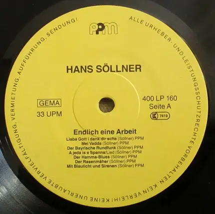 Hans Söllner - Endlich Eine Arbeit