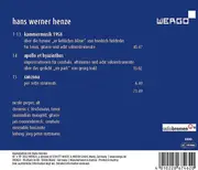 CD - Henze - In Lieblicher Bläue - Musik Für Ensemble
