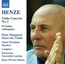 CD - Hans Werner Henze - Peter Sheppard , Omar Ebrahim , Longbow , Parnassus Ensemble of London - Violin Concerto No. 2 / Il Vitalino Raddoppiato