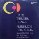 LP - Hans Werner Henze , Friedrich Hölderlin - Über Die Hymne 'In Lieblicher Bläue'