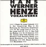 CD-Box - Henze - Vokalwerke
