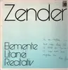 LP - Hans Zender - Elemente Litanei Recitative - Signed / Insert