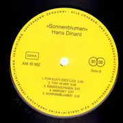 LP - Hans Dinant - Sonnenblumen - rare german folk
