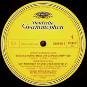 LP - Hansjörg Schellenberger , Rolf Koenen - Johann Sebastian Bach / Robert Schumann / Benjamin Britten - Sonate Für Oboe Und Cembalo G-moll BWV 1020 / 3 Romanzen Für Oboe Und Klavier Op. 94 / 6 Metamorfosen Für Oboe Solo / Sonate Für Oboe Und Klavier