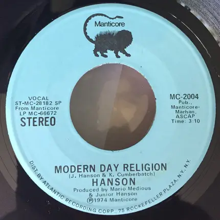 Hanson - Modern Day Religion