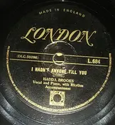 Hadda Brooks - I Hadn't Anyone Till You / Hadda's Boogie