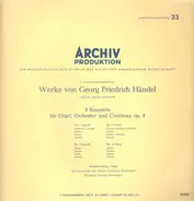 Händel - 4 Konzerte für Orgel, Ochester und Continuo, op.4