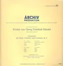 LP - Händel - 4 Konzerte für Orgel, Ochester und Continuo, op.4