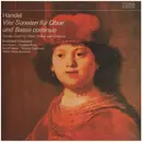 LP - Händel/ Burkhard Glaetzner - Vier Sonaten für Oboe und Basso continuo - blue label