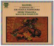 Double CD - Händel / Henri Temianka / Malcolm Hamilton - 15 Sonatas For Violin With Harpsichord