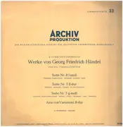 LP - Händel - Suites for Harpsichord Nos. 5, 7 & 8 - Gatefold