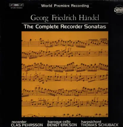 Händel - The Complete Recorder Sonatas