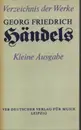 Paperback - Händel - Verzeichnis der Werke Georg Friedrich Händels (HWV). (Kleine Ausgabe)