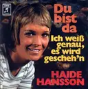 7inch Vinyl Single - Haide Hansson - Du Bist Da
