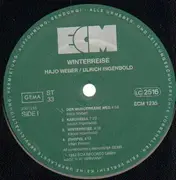 LP - Hajo Weber / Ulrich Ingenbold - Winterreise