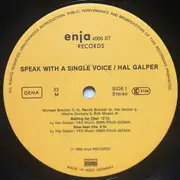 LP - Hal Galper Quintet - Speak With A Single Voice