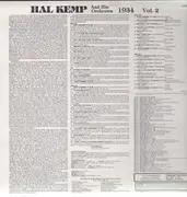 LP - Hal Kemp & His Orchestra - The Uncollected Vol. 2 - 1934