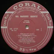 LP - Hal McKusick Quintet - Hal McKusick Quintet Featuring Art Farmer - + Insert