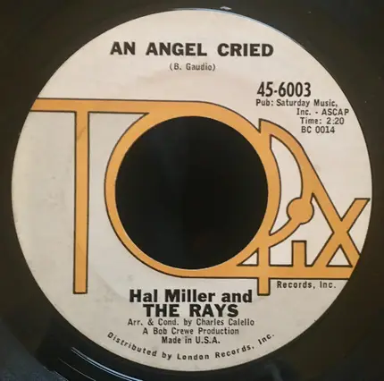 Hal Miller And The Rays - An Angel Cried / Hope, Faith And Dreams