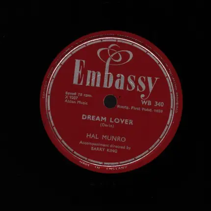 Hal Munro - Where Were You (On Our Wedding Day) / Dream Lover