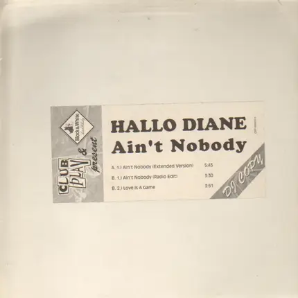 Hallo Diane - Ain't Nobody