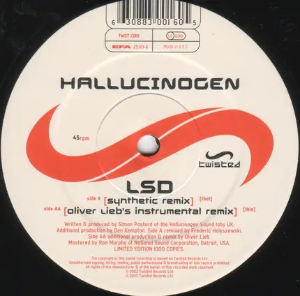 Hallucinogen - LSD Remixes