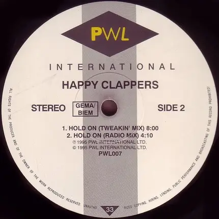 Happy Clappers - Hold On