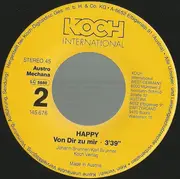 7inch Vinyl Single - Happy - Du Bist Der Tag In Meiner Nacht