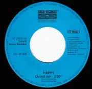 7inch Vinyl Single - Happy - Heut' Nacht War Die Nacht