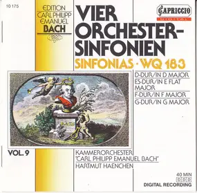 C.P.E. Bach - Vier Orchester Sinfonien, WQ. 183